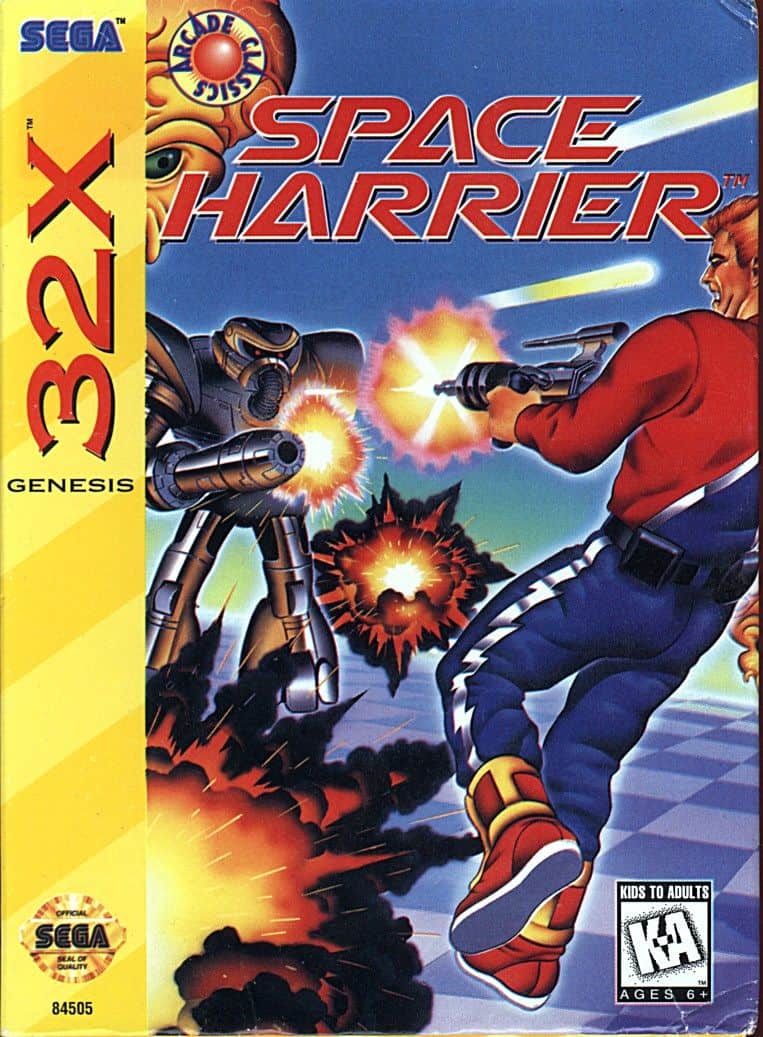 Space Harrier - Portada de los mejores juegos 32X