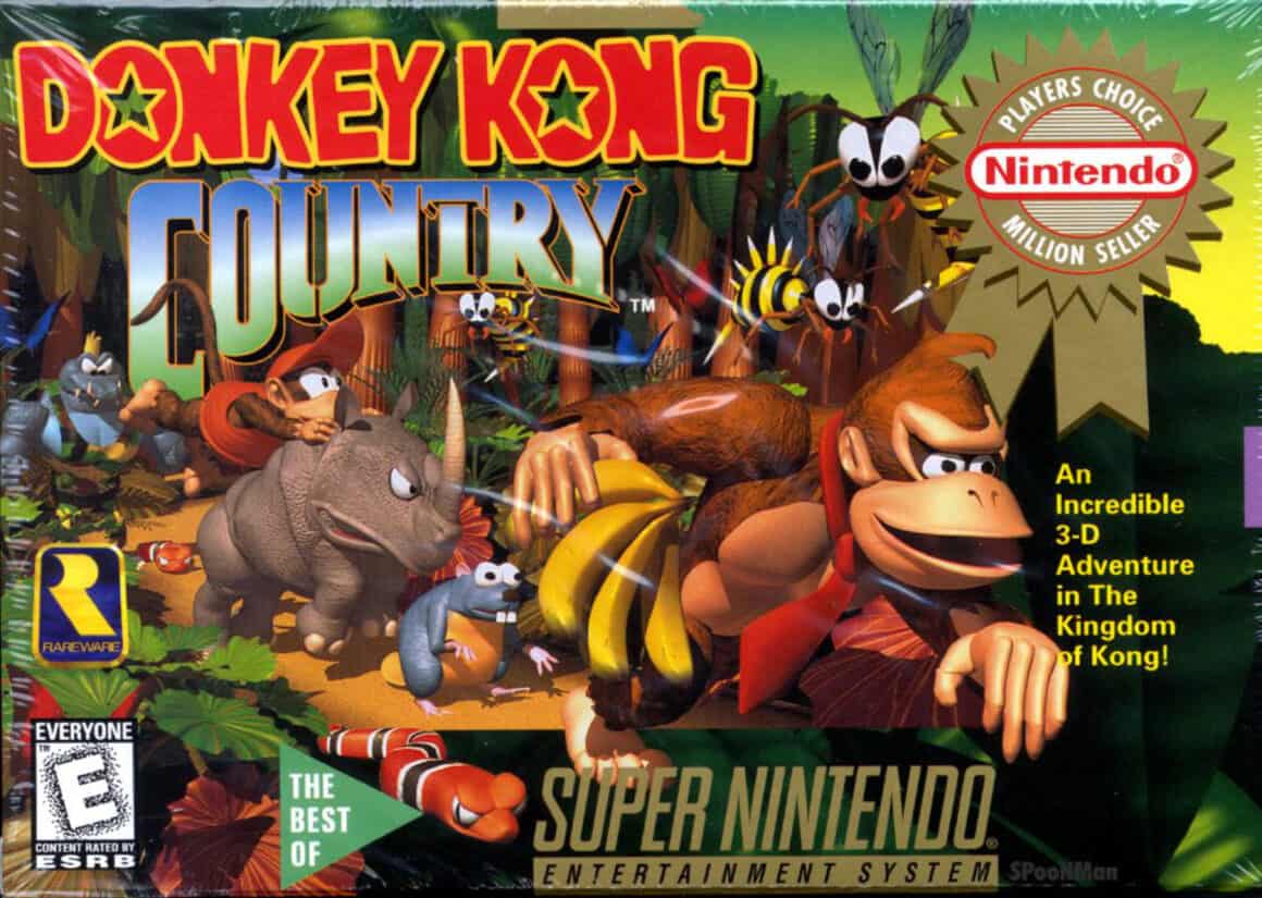Los mejores juegos de los 90 - Donkey Kong Country SNES