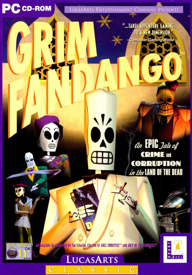 Los mejores juegos de los 90 - Grim Fandango PC
