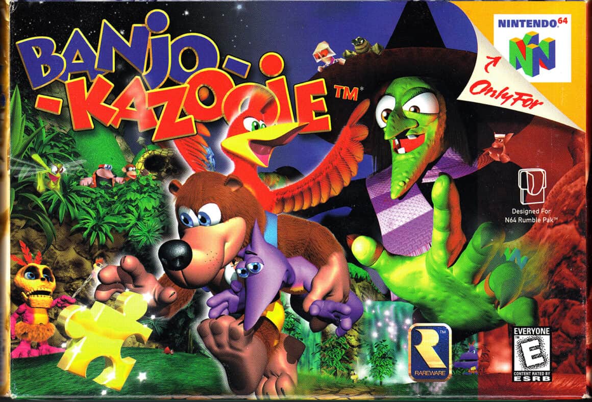 Los mejores juegos de los 90 - Banjo Kazooie N64
