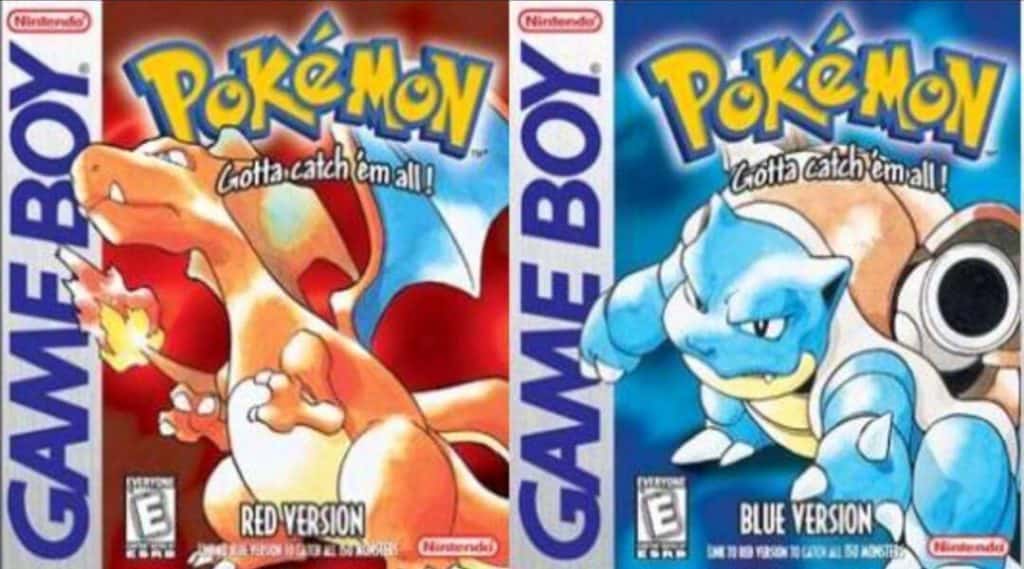 Los mejores juegos de los 90 - Pokémon rojo/azul Game Boy