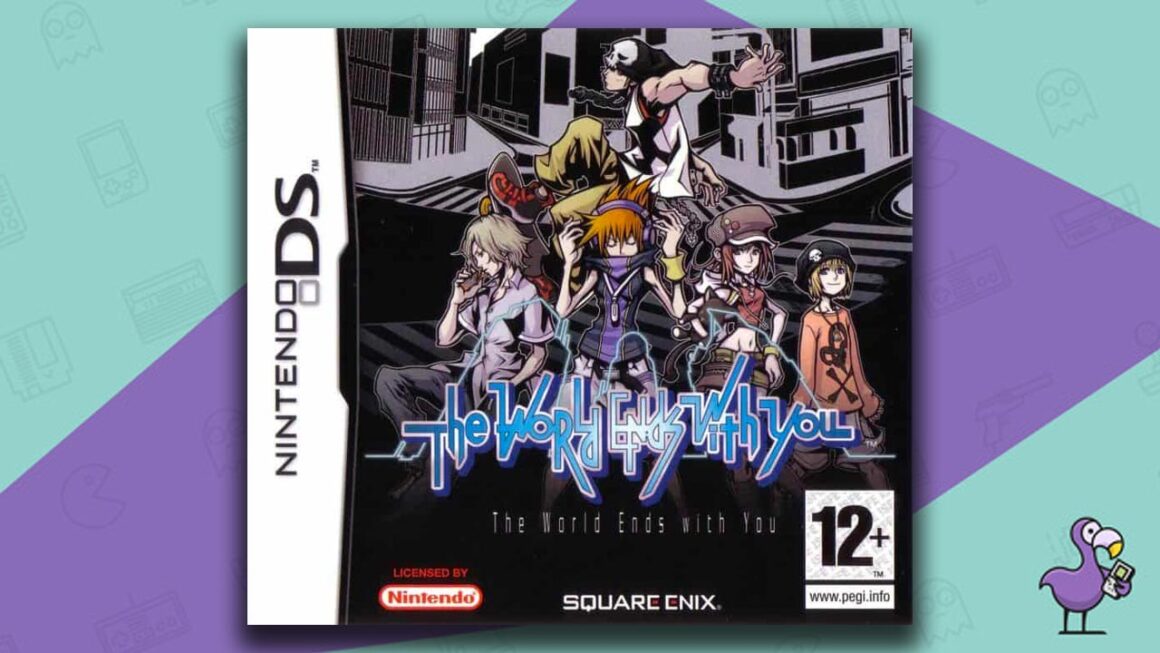 Los mejores juegos de Nintendo DS: el mundo termina contigo, arte de portada de la caja del juego
