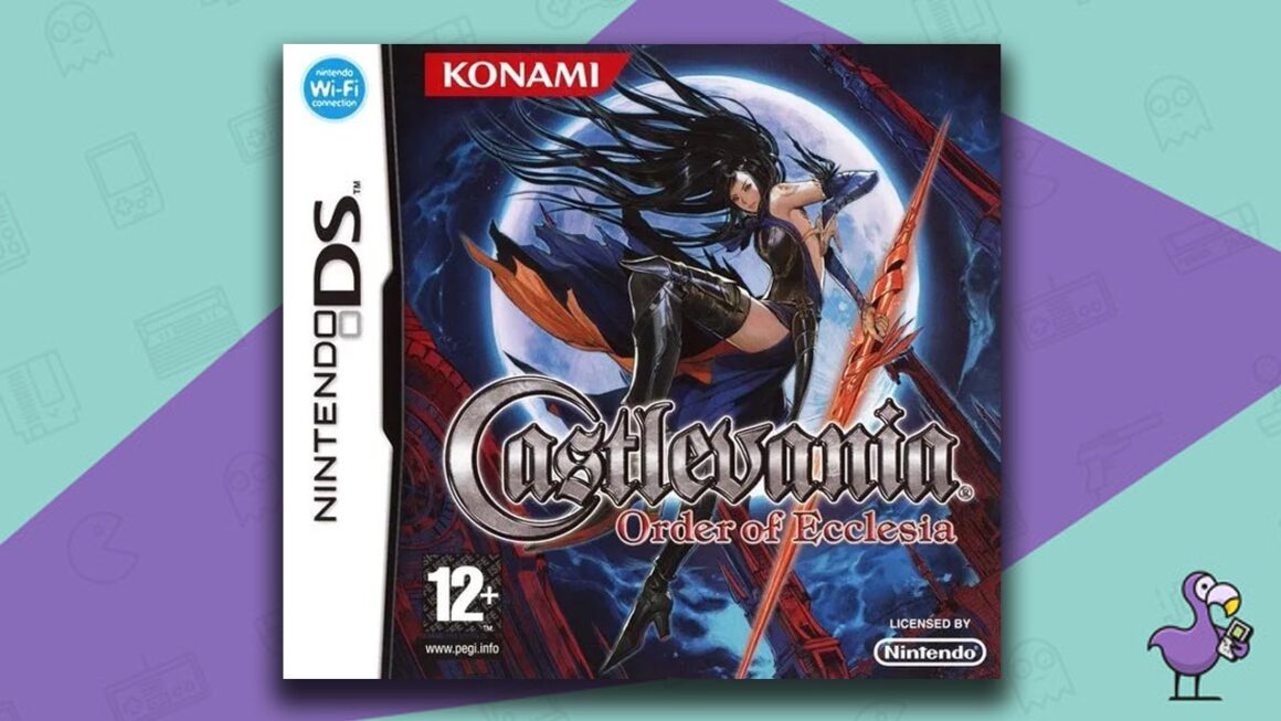 Los mejores juegos de Nintendo DS - Castlevania: Arte de portada de la caja del juego Order of Ecclesia