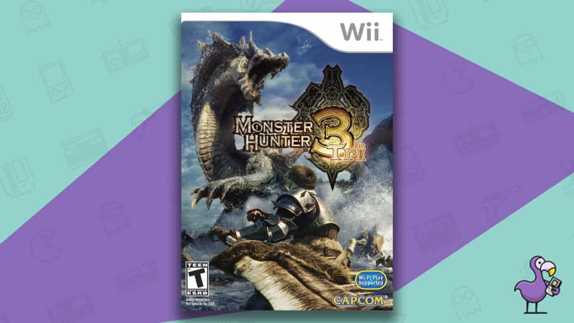 Los mejores juegos de Nintendo Wii - Estuche para juegos Monster Hunter Tri