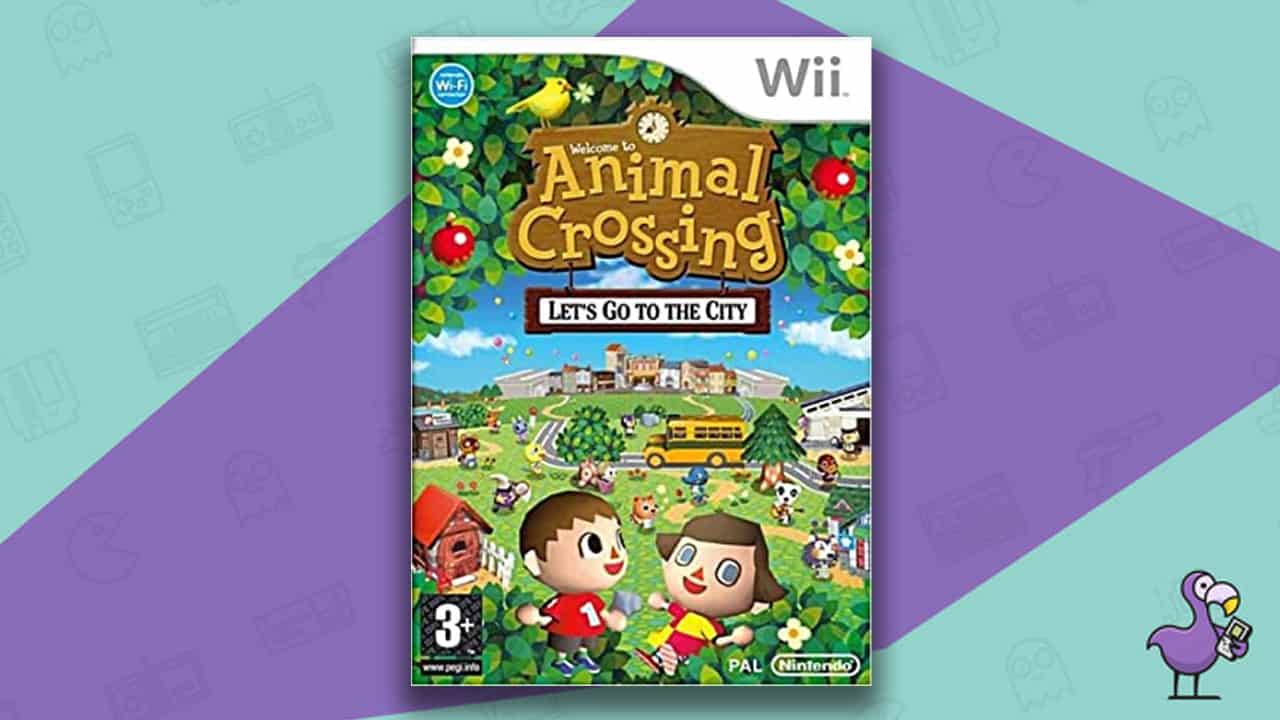 Los mejores juegos de Nintendo Wii - Animal Crossing: estuche del juego Let's Go To The City