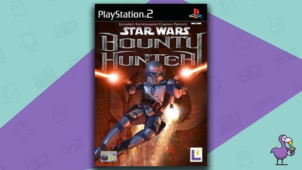 mejores juegos de ps2 - carátula del juego del cazarrecompensas de Star Wars