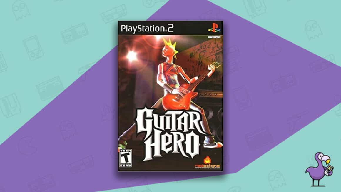 Los mejores juegos de PS2 - Portada de la caja del juego Guitar Hero