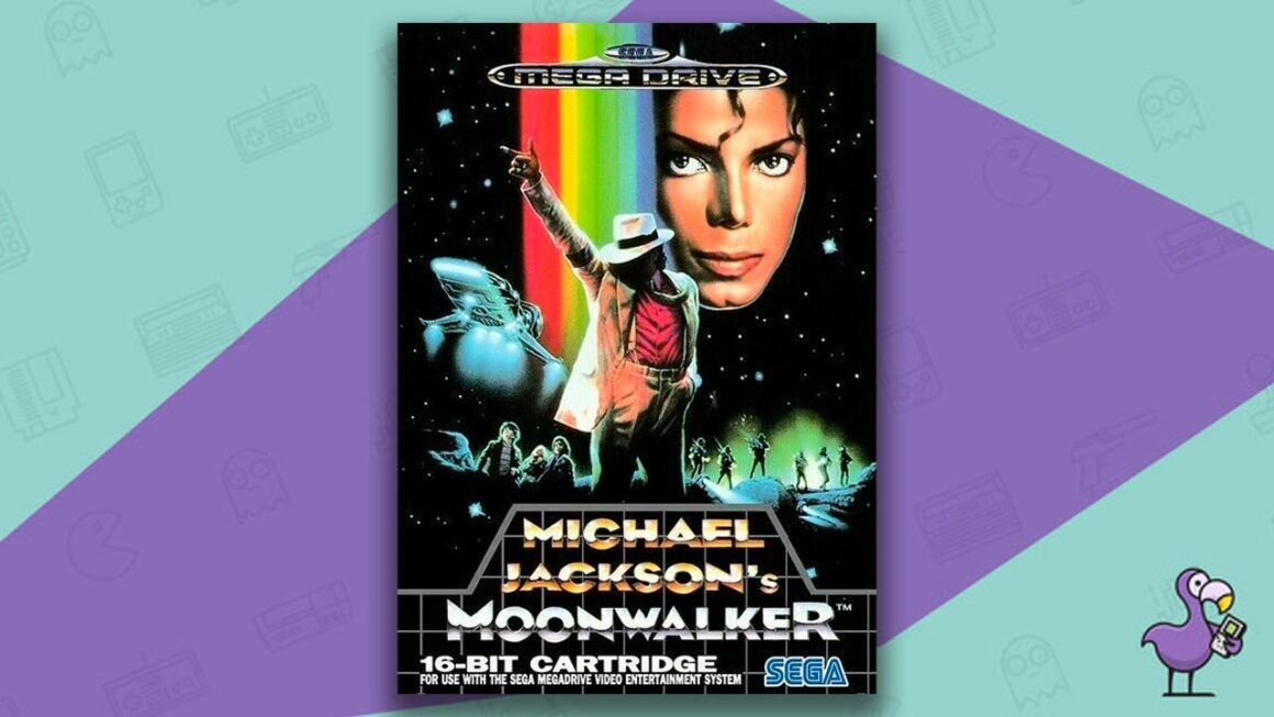 Los mejores juegos de Sega Mega Drive: portada del juego Moonwalker de Michael Jackson