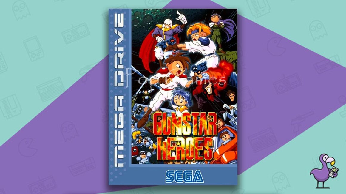 Los mejores juegos de Sega Mega Drive - Carátula del juego Gunstar Heroes