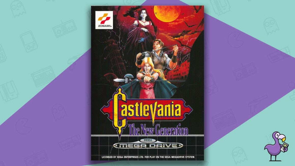 Los mejores juegos de Sega Mega Drive - Castlevania: la carátula del juego New Generation