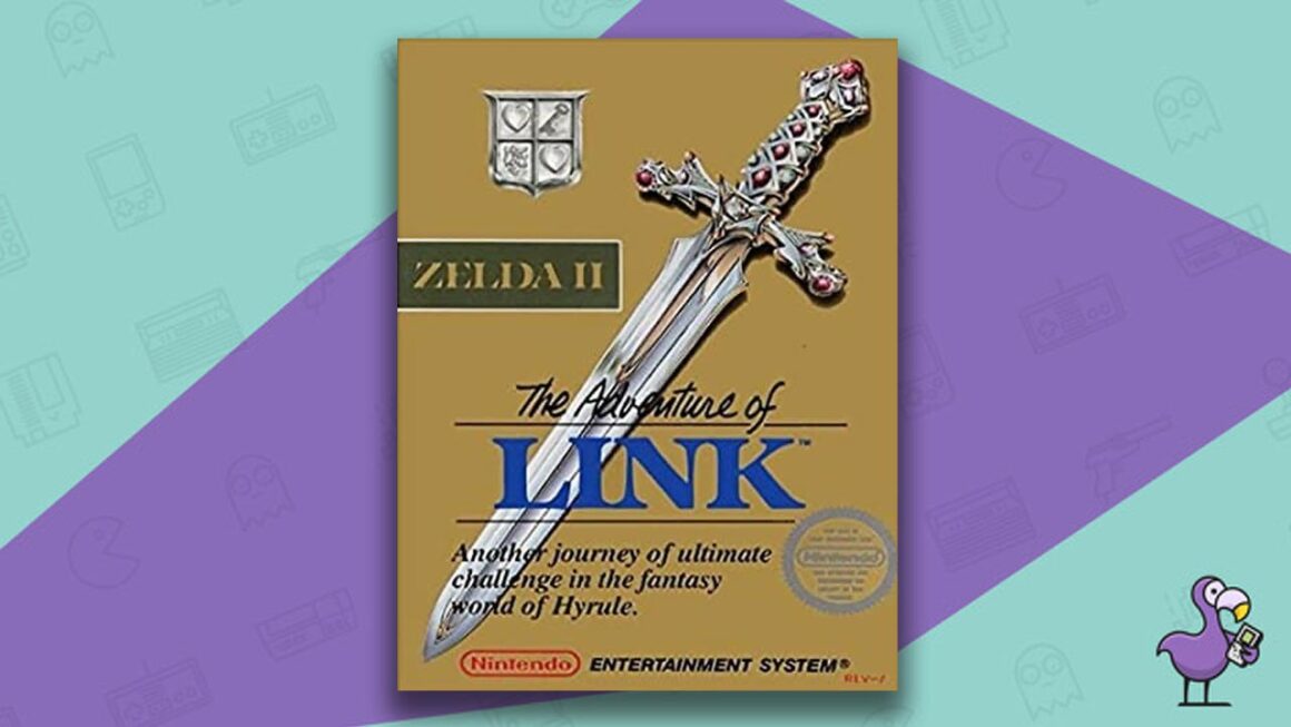 Los mejores juegos de NES -Zelda 2: La aventura de la caja del juego Link