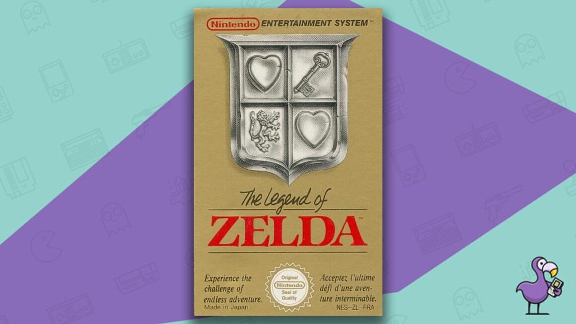 Estuche del juego The Legend of Zelda - Mejores juegos de NES
