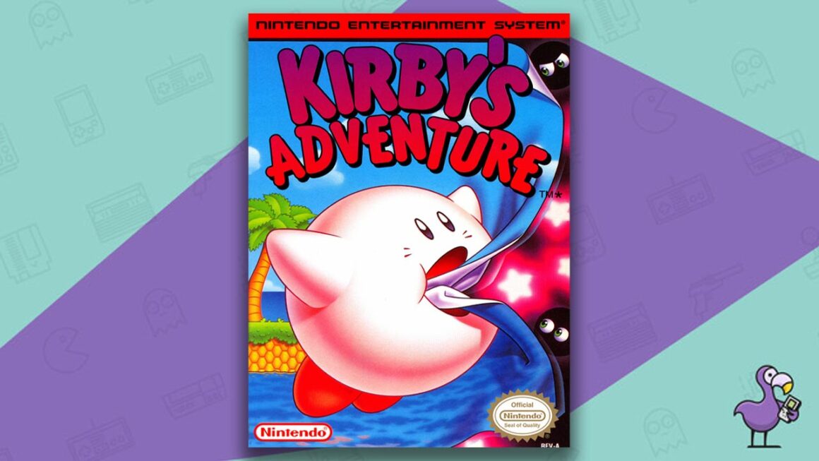 Los mejores juegos de NES - Estuche del juego Kirby's Adventure