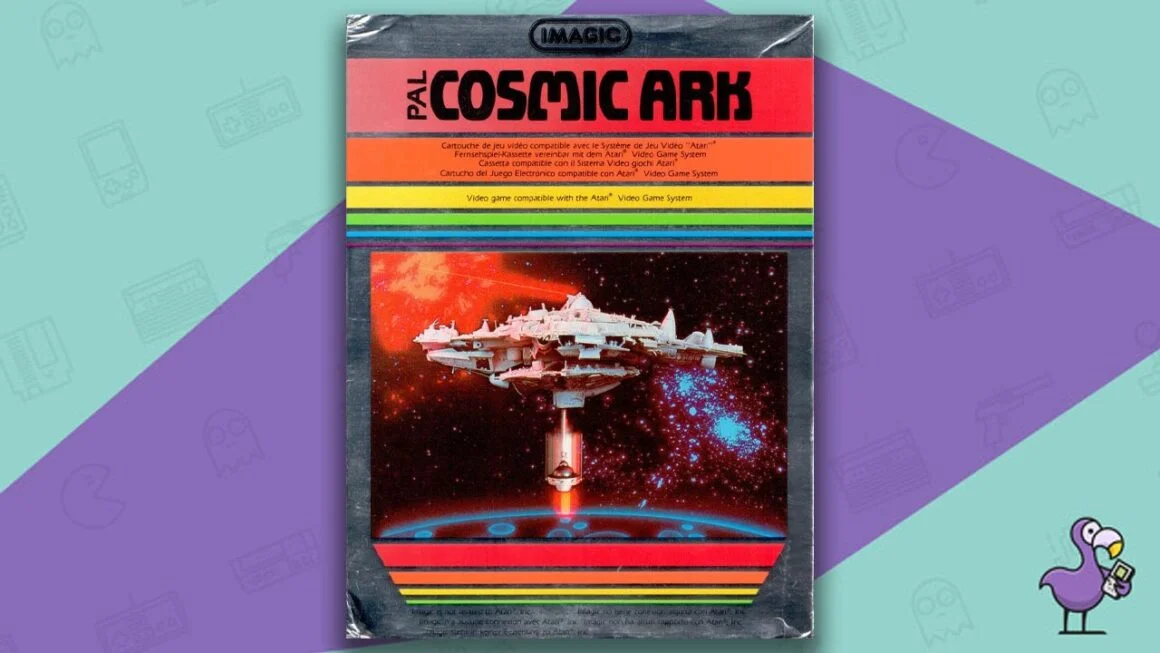 Los mejores juegos de Atari 2600: portada del juego Cosmic Ark