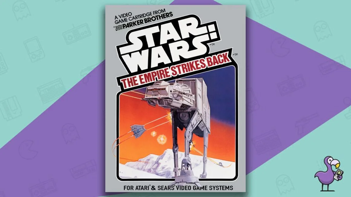 Los mejores juegos de Atari 2600: portada de la caja del juego Star Wars: The Empire Strikes Back