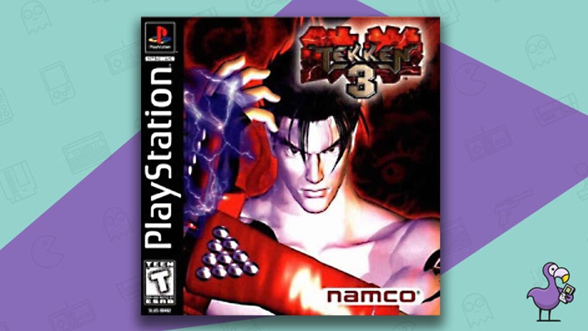 Los juegos de ps1 más vendidos: arte de portada de la caja del juego Tekken 3