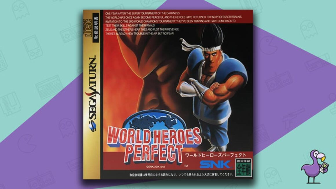 Los mejores juegos de Sega Saturn: arte de portada de World Heroes Perfect Game Case