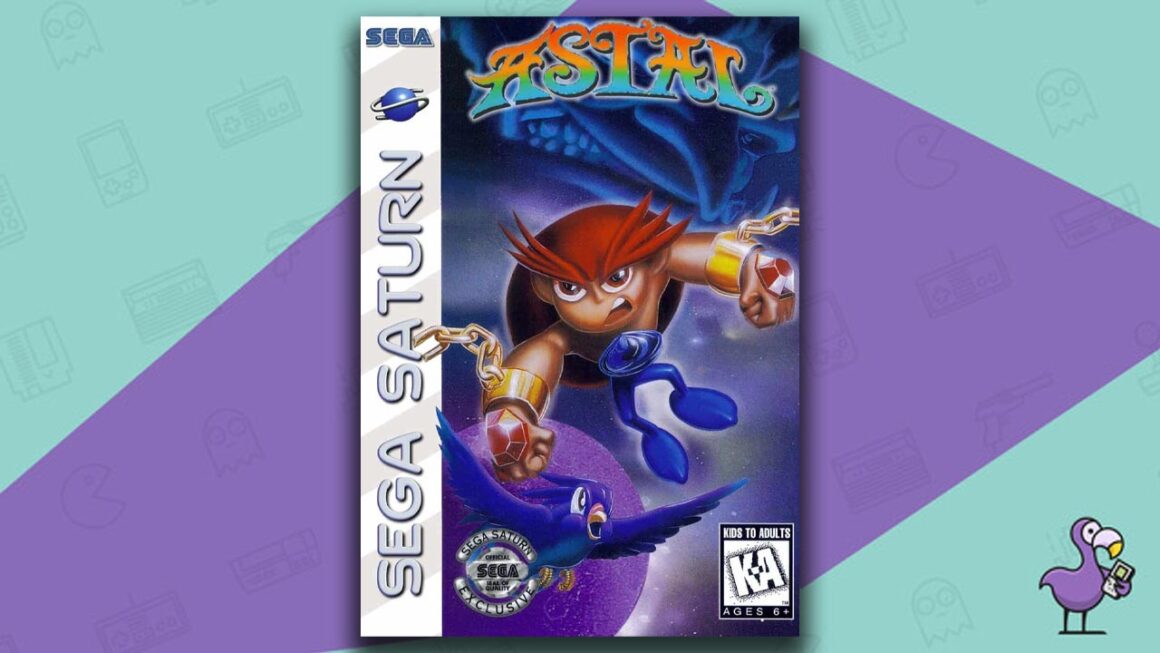 Los mejores juegos de Sega Saturn: arte de portada de Astal Game Case