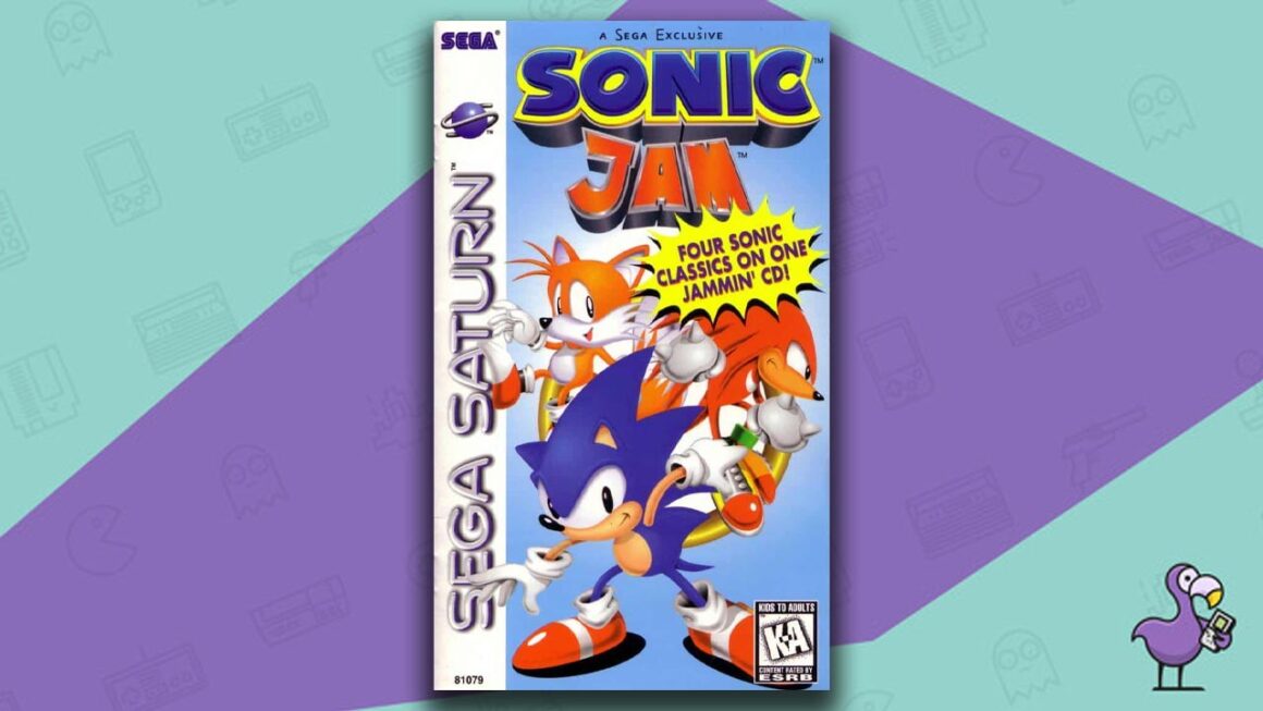 Los mejores juegos de Sega Saturn: arte de portada de la caja del juego Sonic Jam