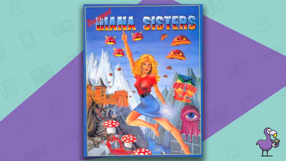 Los mejores juegos de Commodore 64: portada del juego The Great Giana Sisters