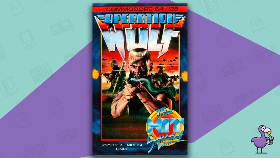 Los mejores juegos de Commodore 64: portada de la caja del juego Operation Wolf