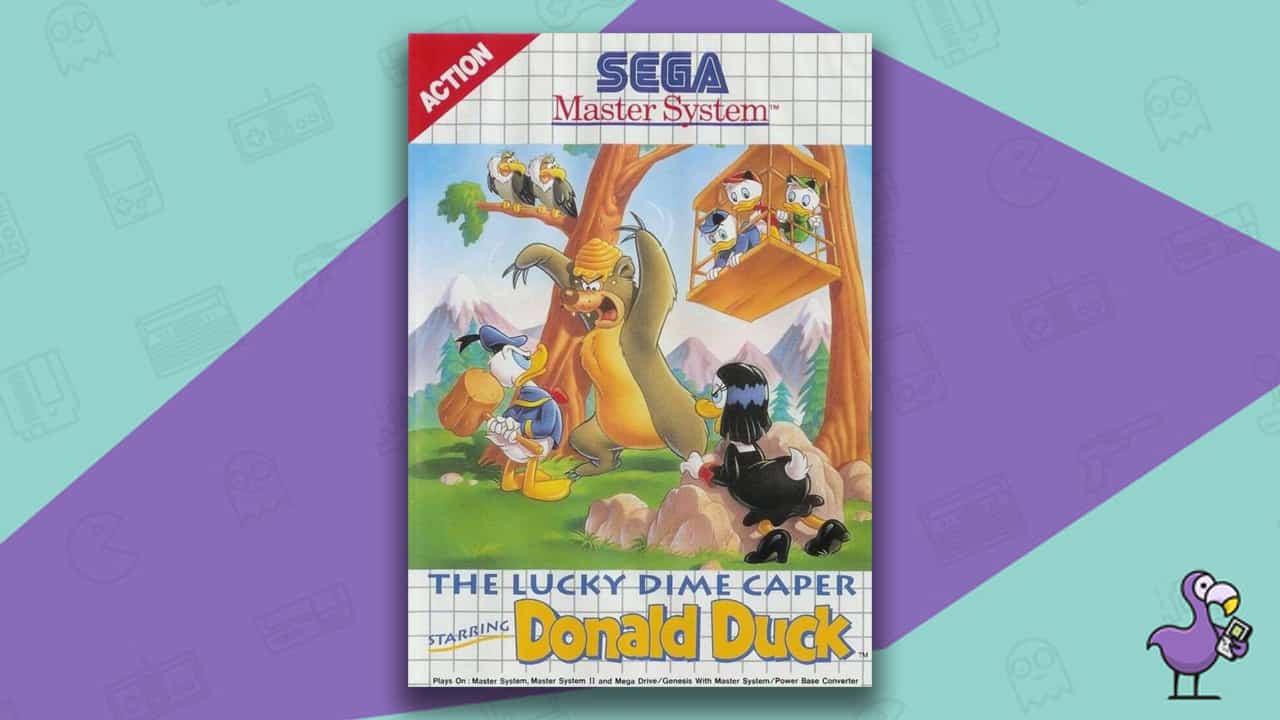 Los mejores juegos de Master System - The Lucky Dime Caper Starring Donald Duck game case