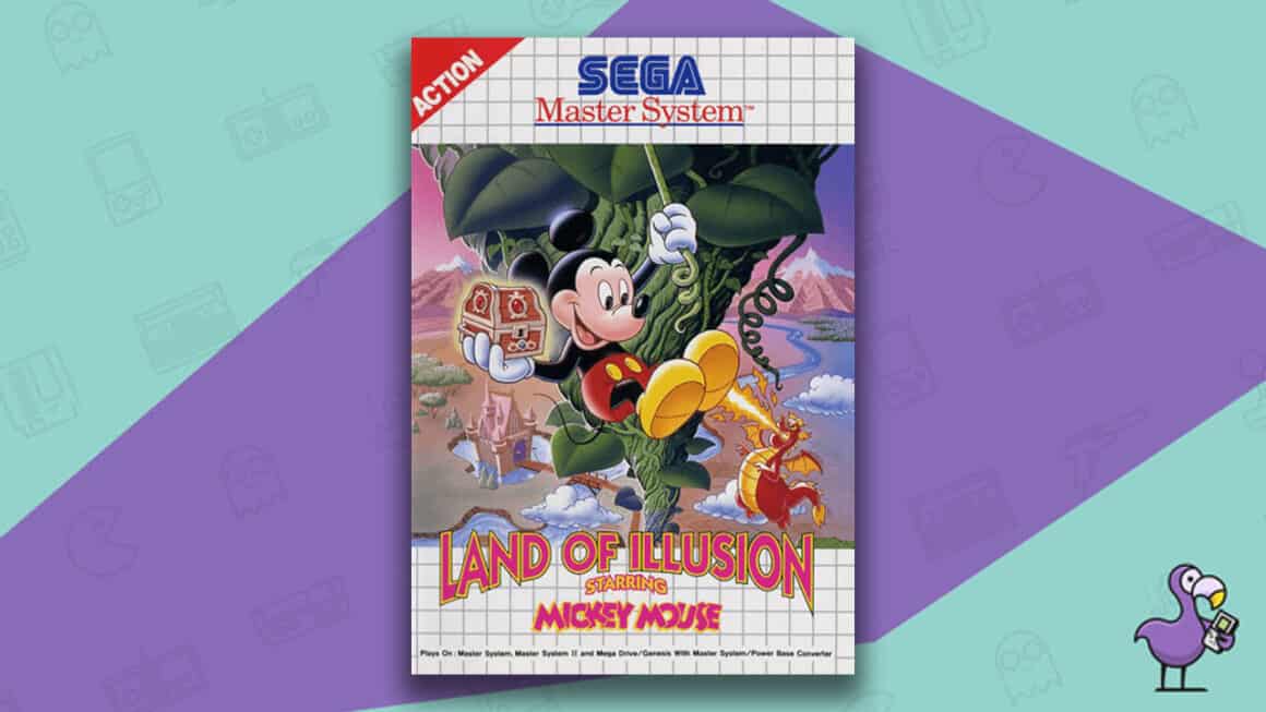 Best Master System Games - Land of Illusion protagonizada por Mickey Mouse game case