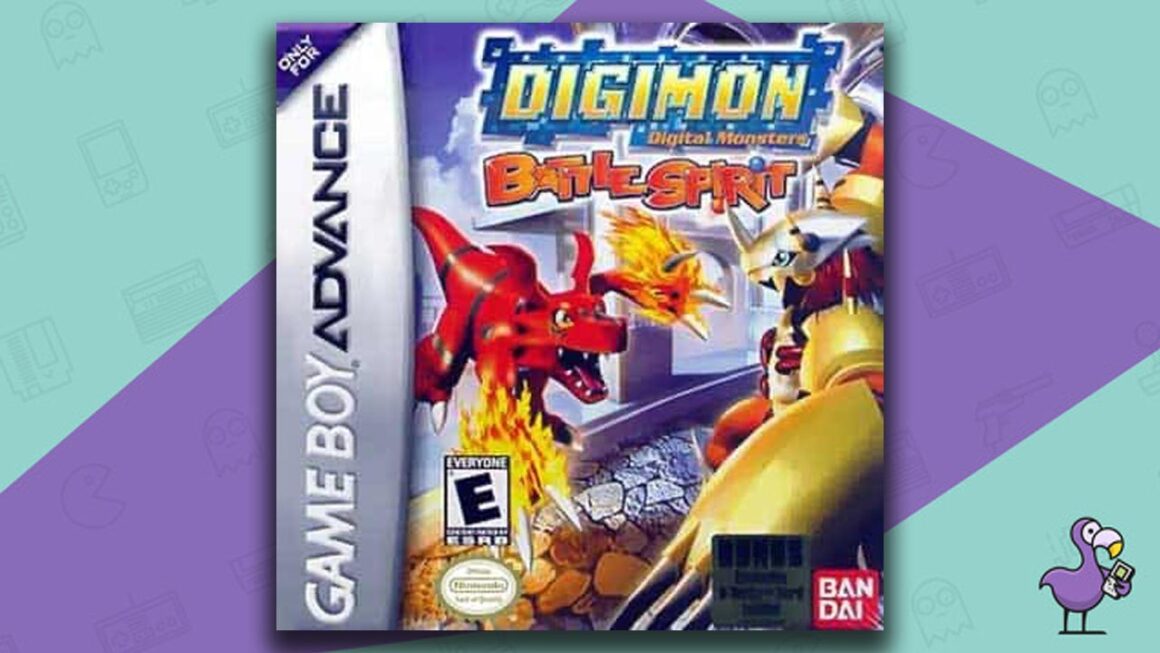 Los mejores juegos de Gameboy Advance - Digimon Digital Monsters - Arte de portada de la caja del juego Battle Spirit