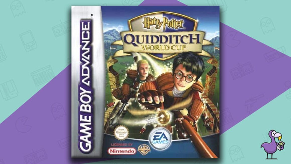 Los mejores juegos de Gameboy Advance: portada del juego de la Copa Mundial de Quidditch de Harry Potter