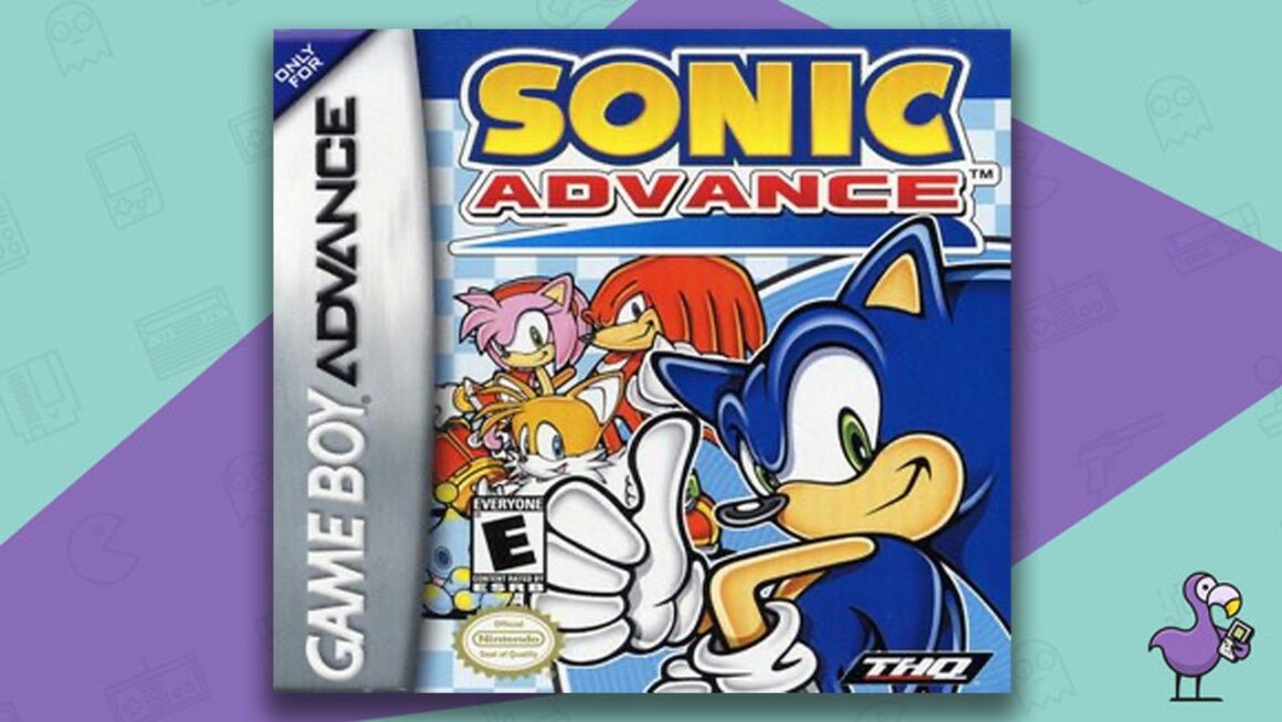 Los mejores juegos de Gameboy Advance: arte de portada de la caja del juego sonic advance
