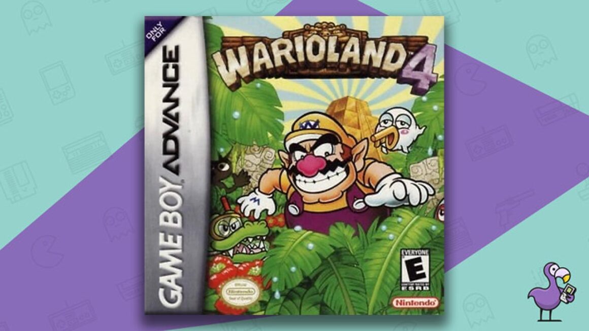 Los mejores juegos de Gameboy Advance: arte de portada de la caja del juego SWario Land 4