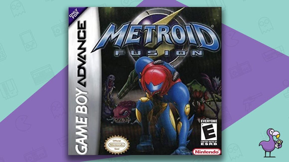 Los mejores juegos de Gameboy Advance - Arte de portada de la caja del juego Metroid Fusion