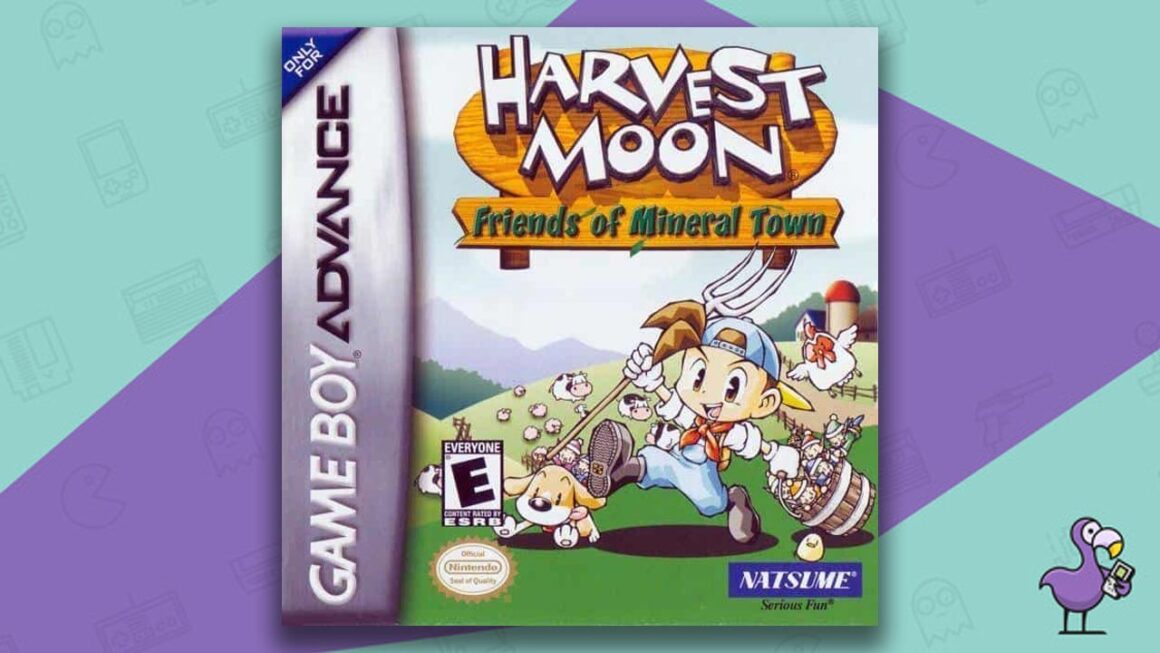 Los mejores juegos de Gameboy Advance: portada del juego Harvest Moon