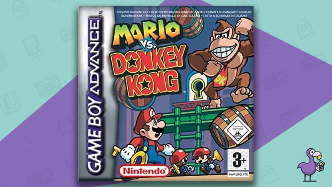 Los mejores juegos de Gameboy Advance: carátula del juego Mario vs Donkey Kong