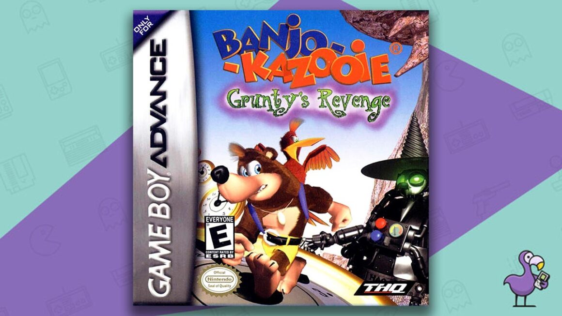Los mejores juegos de Gameboy Advance: Banjo Kazooie: la portada del juego de venganza de Grunty