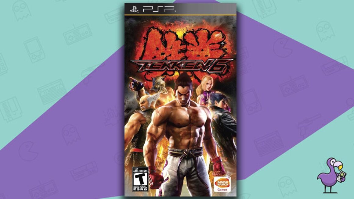 Los mejores juegos de PSP: portada de la caja del juego Tekken 6