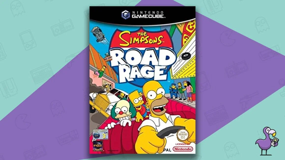 Mejor Juegos de GameCube - Carátula del juego The Simpsons Road Rage