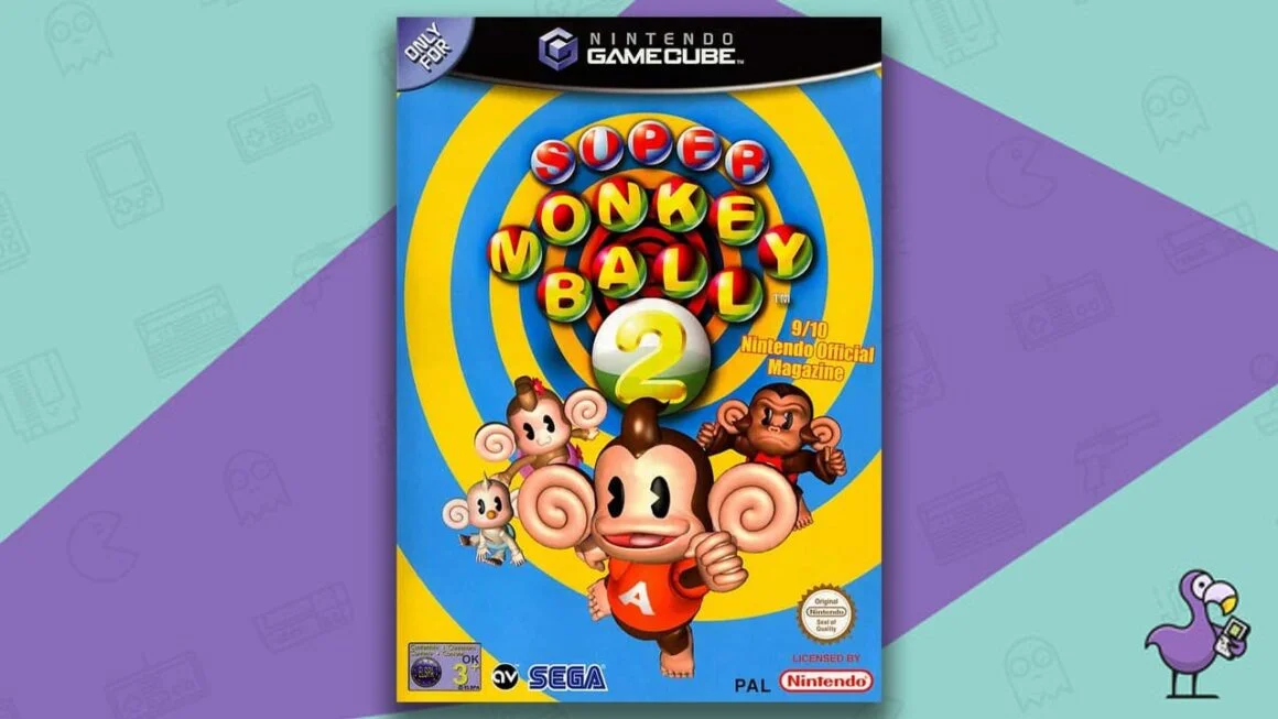 Los mejores juegos de GameCube: portada del juego Super Monkey Ball 2