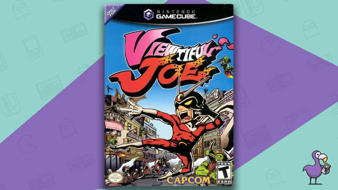 Los mejores juegos de GameCube: arte de portada de la caja del juego Viewtiful Joe