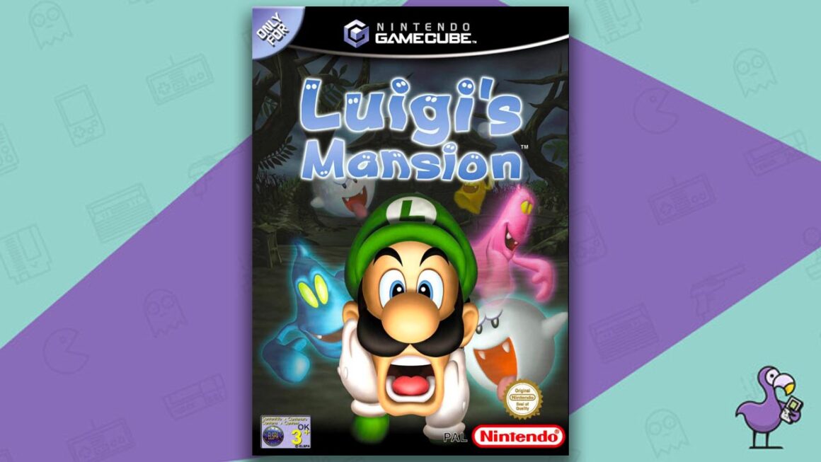 Los mejores juegos de GameCube: portada del juego Luigi's Mansion