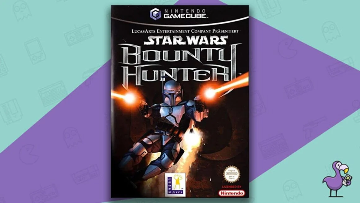 Los mejores juegos de GameCube: portada de la caja del juego Star Wars Bounty Hunter