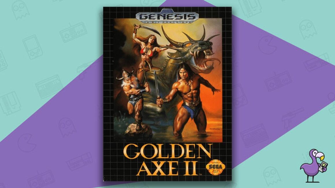 Los mejores juegos de Sega Genesis - Golden Axe II Game Case Cover Art