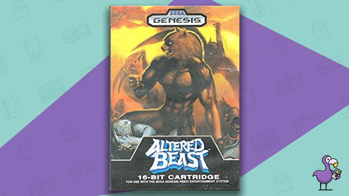 Los mejores juegos de Sega Genesis - Arte de portada de la caja del juego Altered Beast