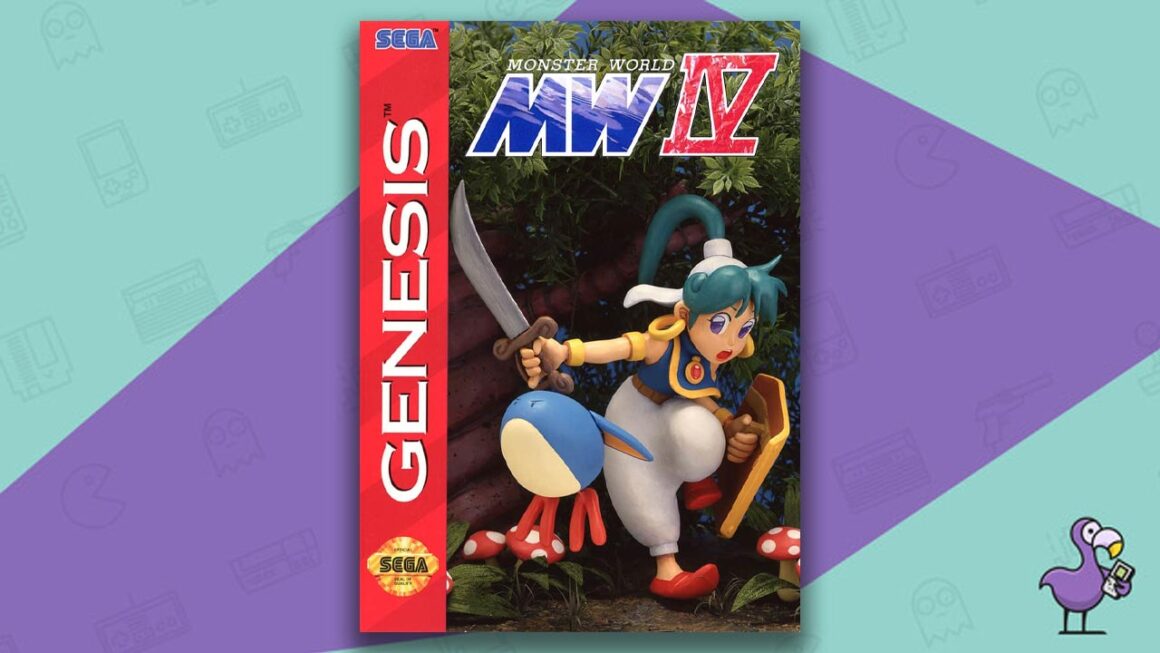 Los mejores juegos de Sega Genesis - Monster World IV Game Case Cover Art