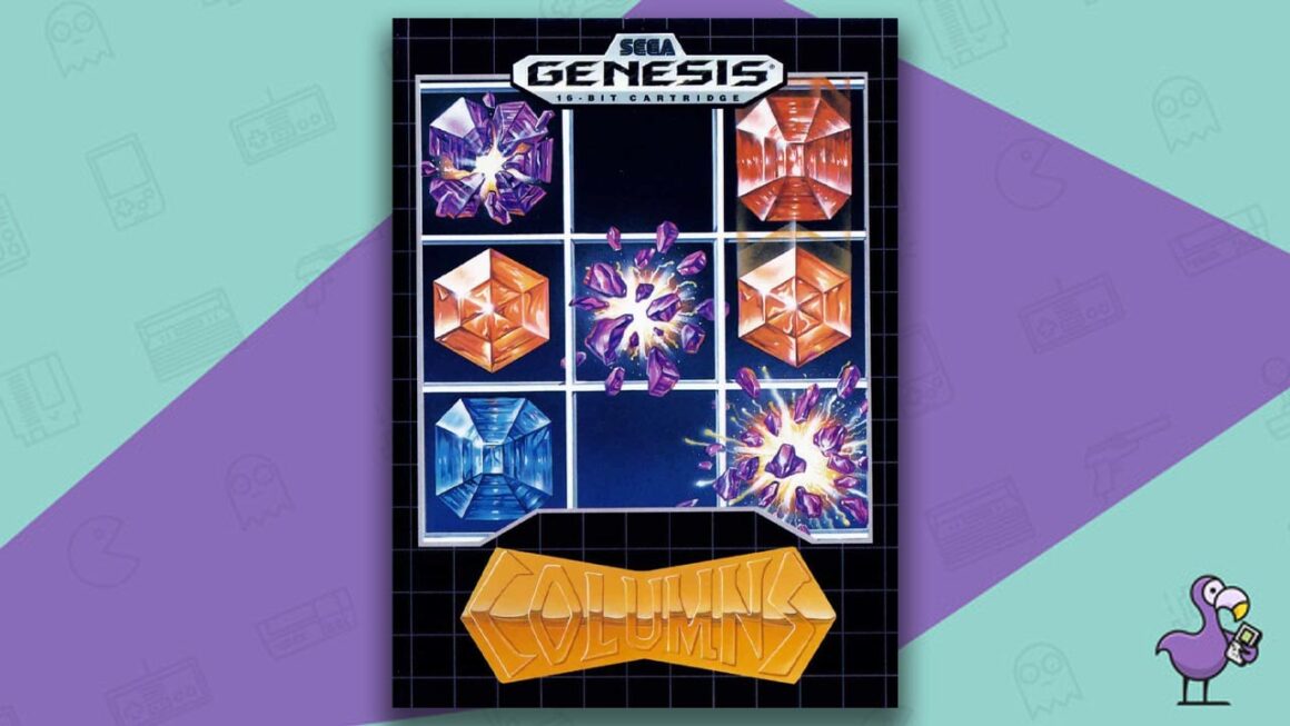 Los mejores juegos de Sega Genesis: portada del juego Columns
