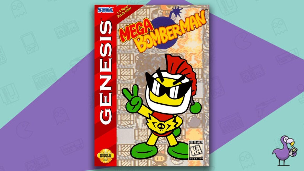 Los mejores juegos de Sega Genesis: portada del juego Mega Bomberman