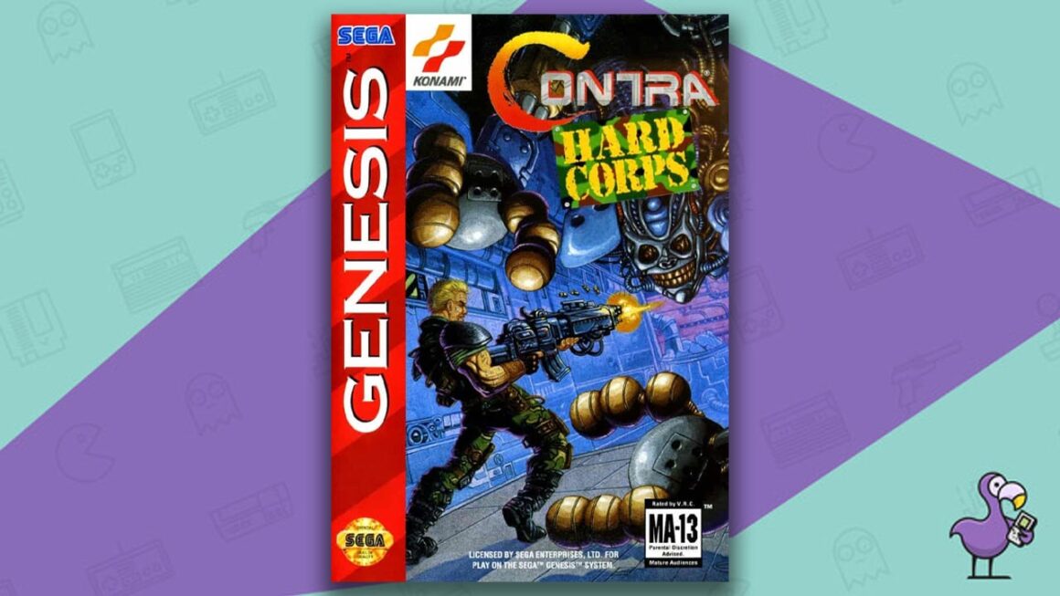 Los mejores juegos de Sega Genesis: portada del juego Contra: Hard Corps