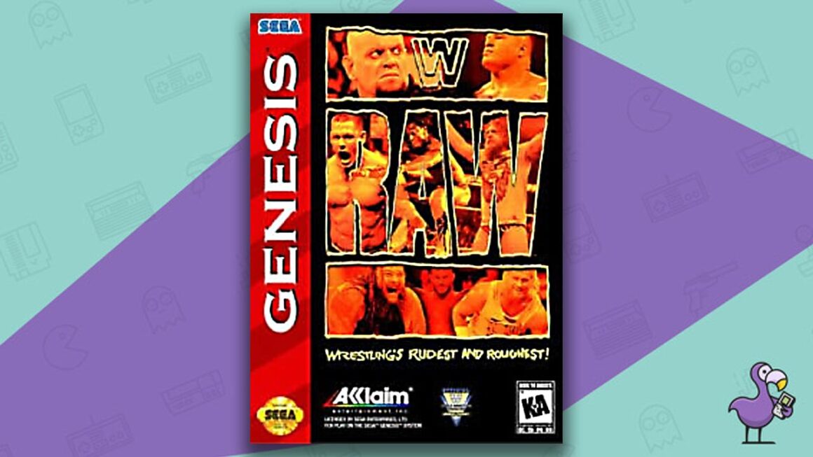Los mejores juegos de Sega Genesis - WWF Raw Game Case Cover Art