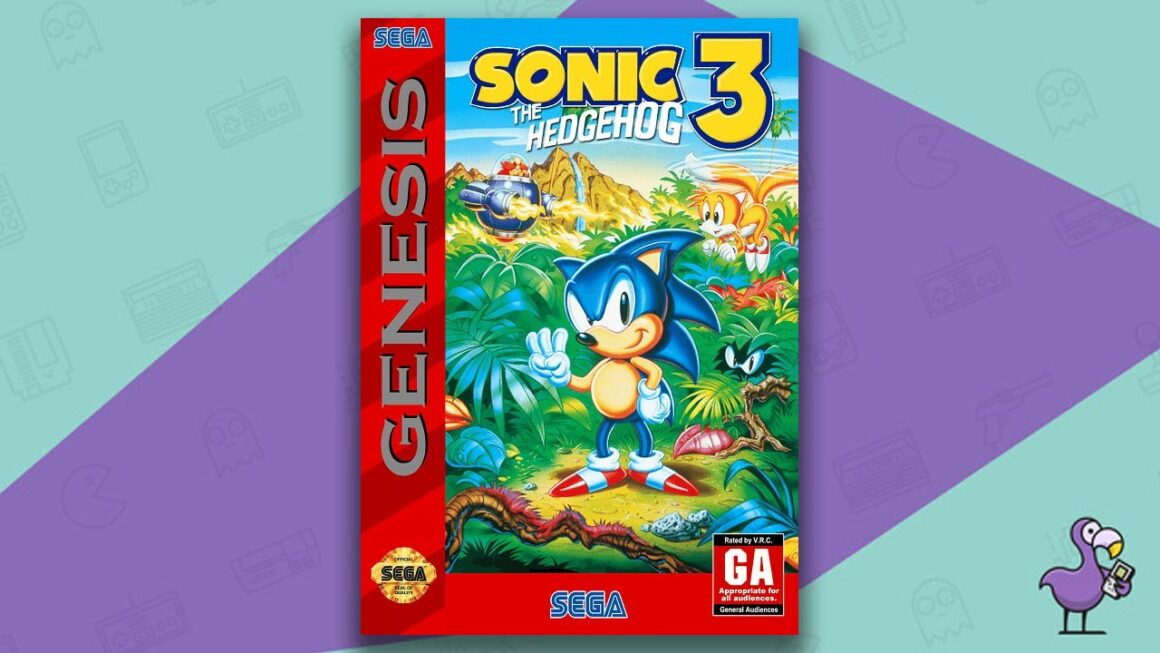 Los mejores juegos de Sega Genesis: portada de la caja del juego Sonic the Hedgehog 3