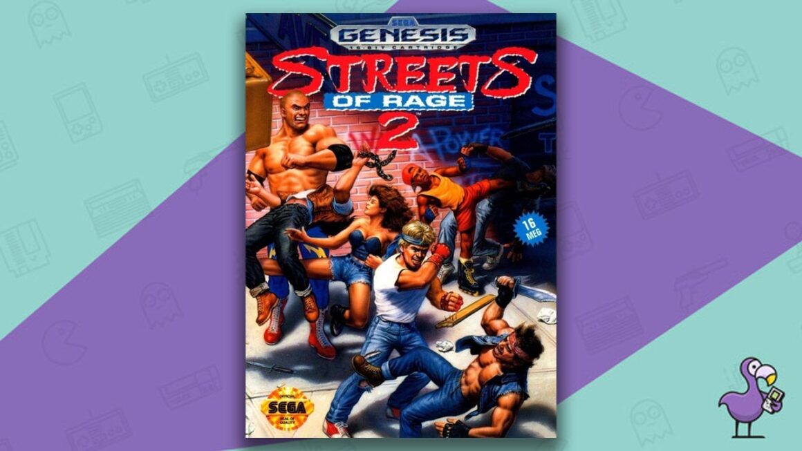 Los mejores juegos de Sega Genesis - Streets of Rage 2 Game Case Cover Art